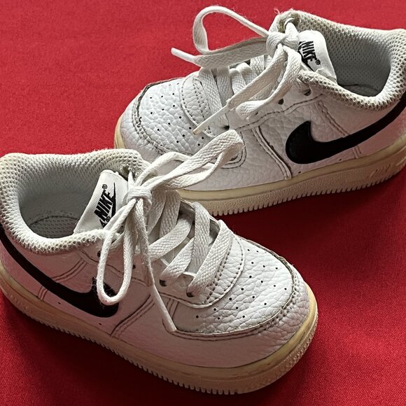 Nike Air Force 1 Low Toddler Boy's Size 5C White AF1 Sneakers Shoes CZ1691-100 - Picture 1 of 11
